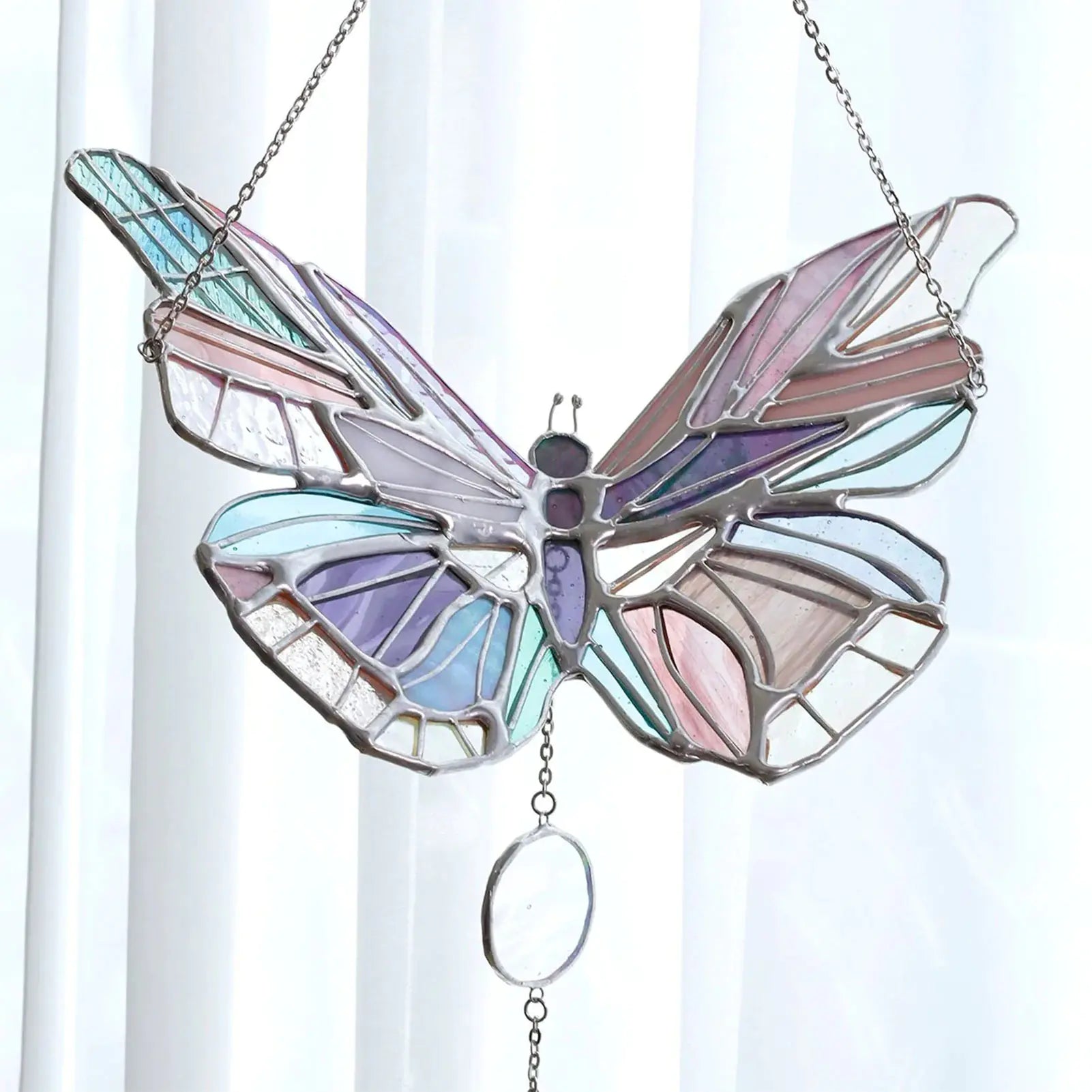 Colorful Butterfly Acrylic Sun Catcher Wind Chime Decor